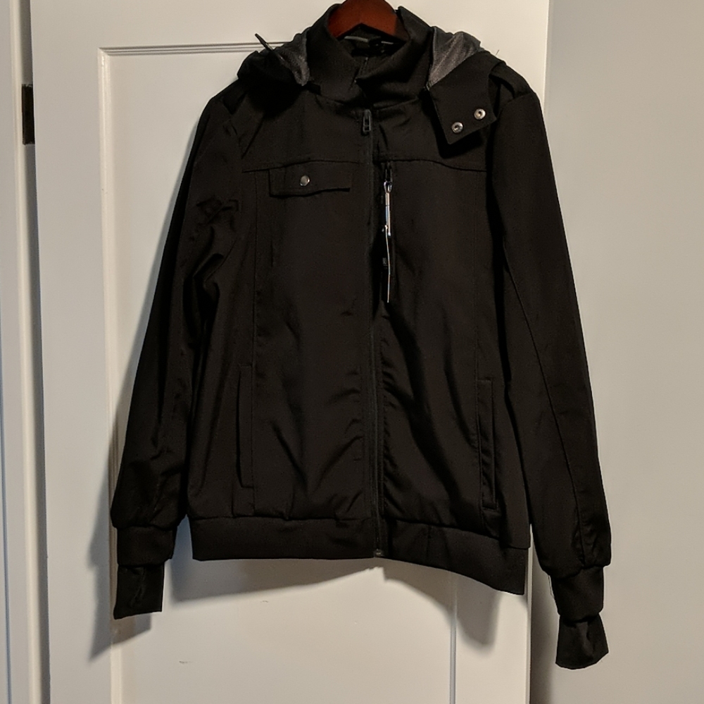 Black bomber jacket